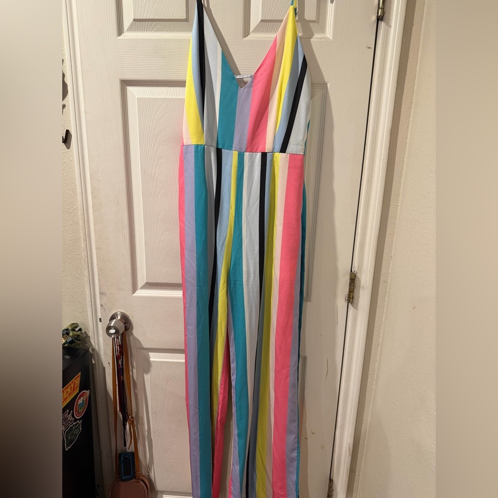 Hot & Delicious Pastel Striped Romper